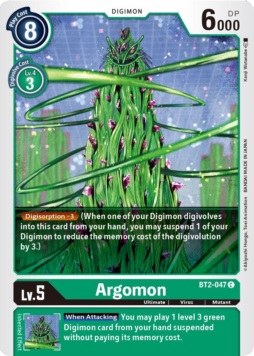 Image for Argomon - BT2-047 (BT2-047 C) (Release Special Booster 1.5) - Digimon Card Game