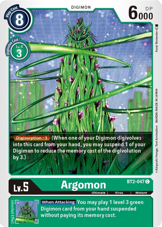 Image for Argomon - BT2-047 (BT2-047 C) (Release Special Booster 1.5) - Digimon Card Game