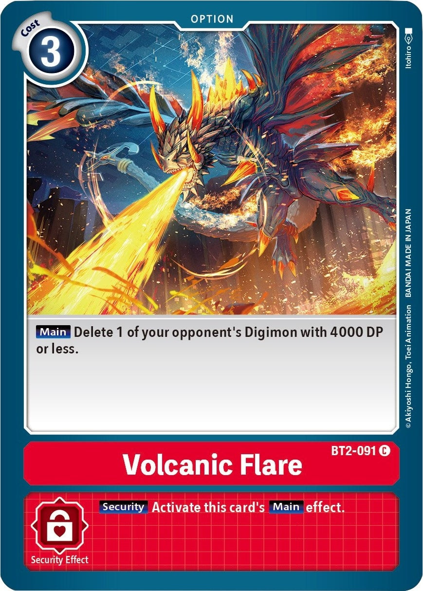 Image for Volcanic Flare (BT2-091 C) (Release Special Booster 1.5) - Digimon Card Game