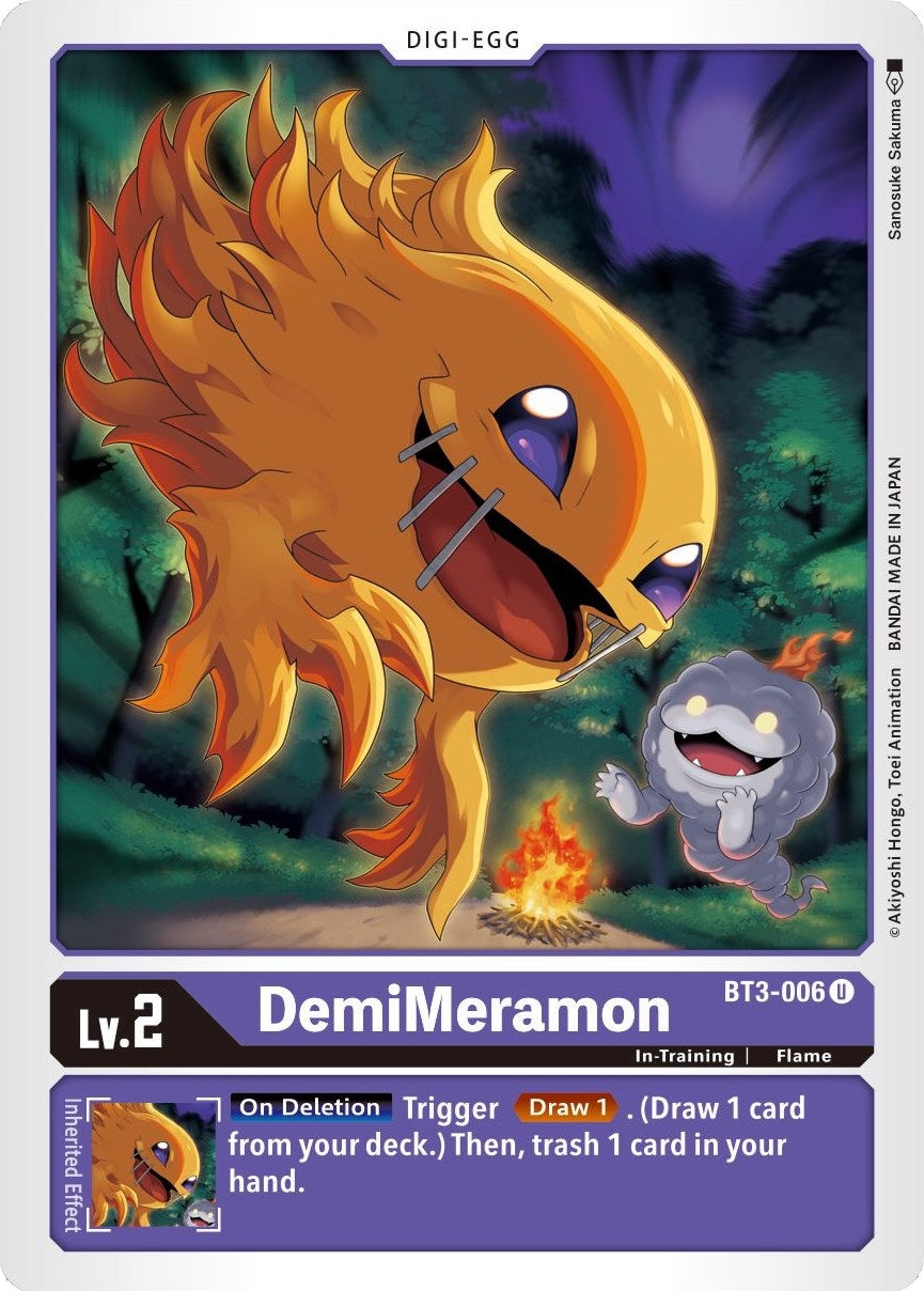 Image for DemiMeramon (BT3-006 U) (Release Special Booster 1.5) - Digimon Card Game