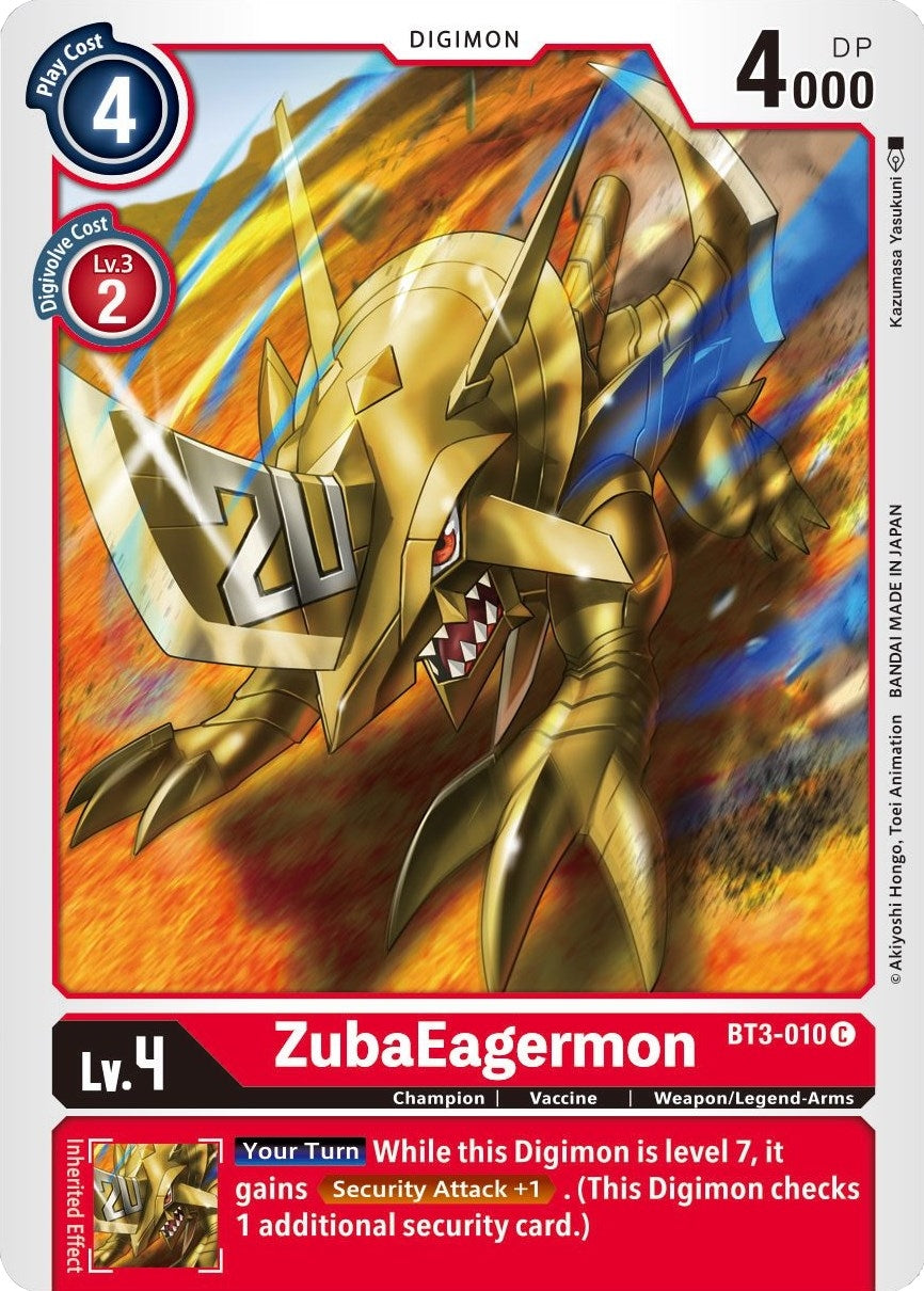 Image for ZubaEagermon (BT3-010 C) (Release Special Booster 1.5) - Digimon Card Game