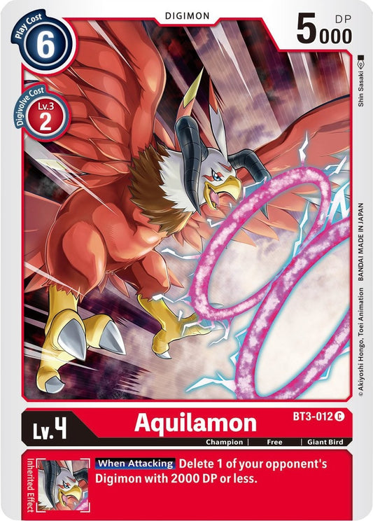 Image for Aquilamon (BT3-012 C) (Release Special Booster 1.5) - Digimon Card Game