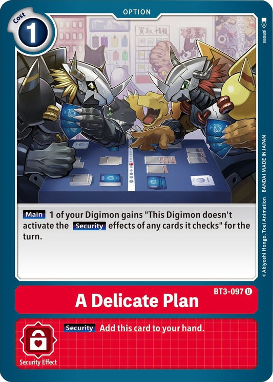 Image for A Delicate Plan (BT3-097 U) (Release Special Booster 1.5) - Digimon Card Game