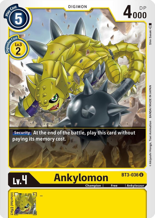 Image for Ankylomon (BT3-036 U) (Release Special Booster 1.5) - Digimon Card Game