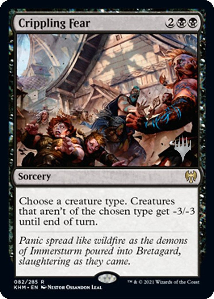 Image for Crippling Fear (82) (Promo Pack: Kaldheim) - Magic: The Gathering