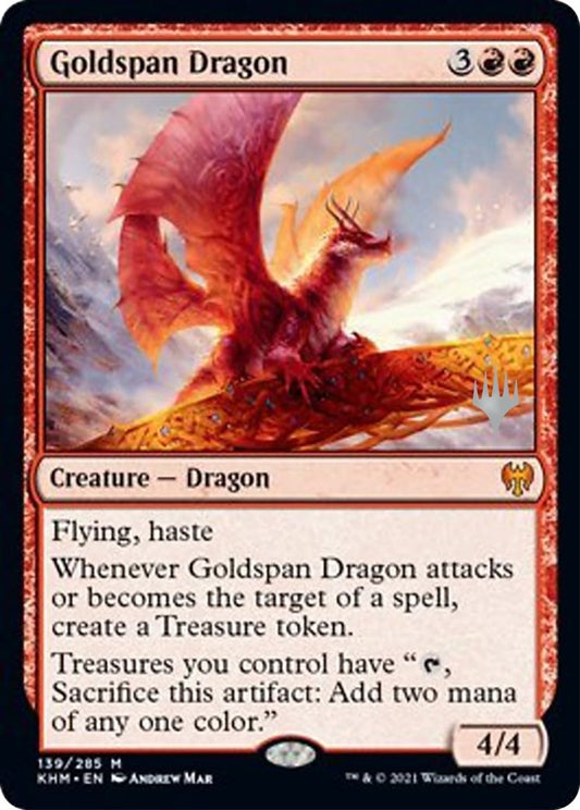 Image for Goldspan Dragon (139) (Promo Pack: Kaldheim) - Magic: The Gathering