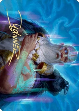 Image for Alrund, God of the Cosmos Art Card (Gold-Stamped Signature) (9) (Art Series: Kaldheim) - Magic: The Gathering