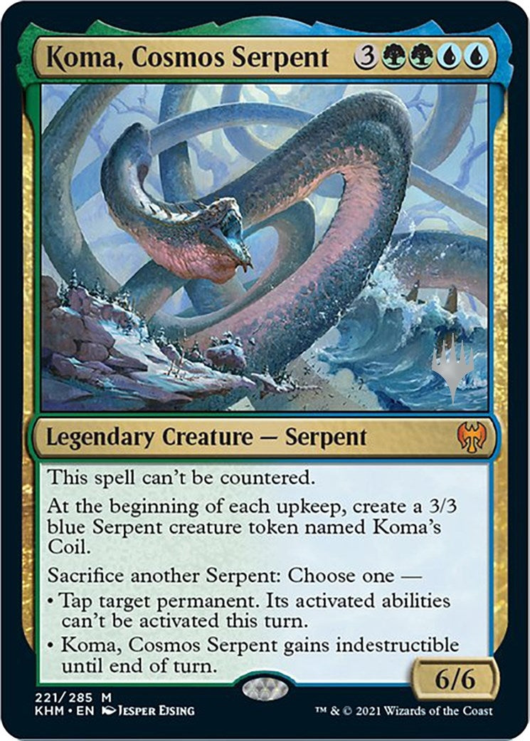 Image for Koma, Cosmos Serpent (221) (Promo Pack: Kaldheim) - Magic: The Gathering