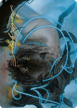 Image for Bind the Monster Art Card (Gold-Stamped Signature) (11) (Art Series: Kaldheim) - Magic: The Gathering