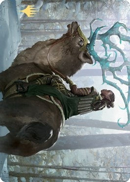 Image for Boreal Outrider Art Card (Gold-Stamped Signature) (42) (Art Series: Kaldheim) - Magic: The Gathering