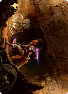 Image for Dogged Pursuit Art Card (Gold-Stamped Signature) (21) (Art Series: Kaldheim) - Magic: The Gathering