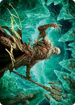 Image for Draugr Necromancer Art Card (Gold-Stamped Signature) (22) (Art Series: Kaldheim) - Magic: The Gathering