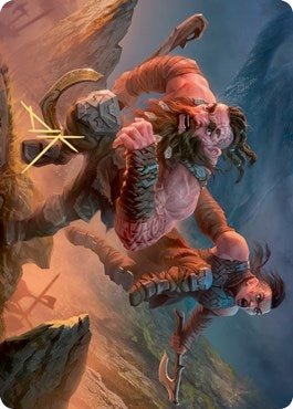 Image for Dwarven Reinforcements Art Card (Gold-Stamped Signature) (33) (Art Series: Kaldheim) - Magic: The Gathering