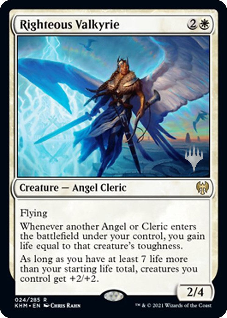 Image for Righteous Valkyrie (24) (Promo Pack: Kaldheim) - Magic: The Gathering
