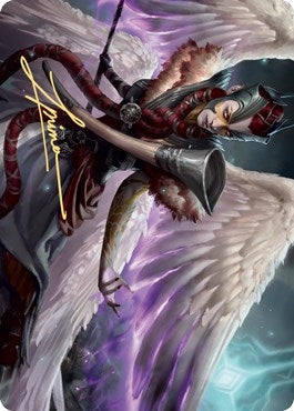 Image for Firja, Judge of Valor Art Card (Gold-Stamped Signature) (56) (Art Series: Kaldheim) - Magic: The Gathering