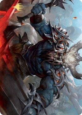 Image for Frenzied Raider Art Card (Gold-Stamped Signature) (34) (Art Series: Kaldheim) - Magic: The Gathering
