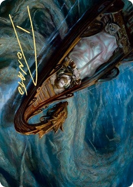Image for Funeral Longboat Art Card (Gold-Stamped Signature) (68) (Art Series: Kaldheim) - Magic: The Gathering