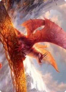 Image for Goldspan Dragon Art Card (35) (Art Series: Kaldheim) - Magic: The Gathering