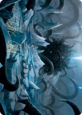 Image for Icebreaker Kraken Art Card (Gold-Stamped Signature) (15) (Art Series: Kaldheim) - Magic: The Gathering