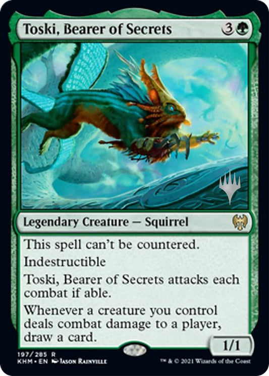 Image for Toski, Bearer of Secrets (197) (Promo Pack: Kaldheim) - Magic: The Gathering