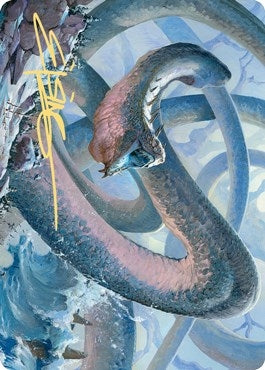 Image for Koma, Cosmos Serpent Art Card (60/81) (Gold-Stamped Signature) (60) (Art Series: Kaldheim) - Magic: The Gathering