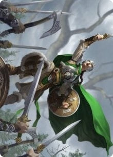 Image for Maja, Bretagard Protector Art Card (61) (Art Series: Kaldheim) - Magic: The Gathering