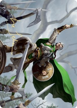 Image for Maja, Bretagard Protector Art Card (Gold-Stamped Signature) (61) (Art Series: Kaldheim) - Magic: The Gathering