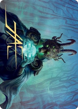 Image for Masked Vandal Art Card (Gold-Stamped Signature) (49) (Art Series: Kaldheim) - Magic: The Gathering