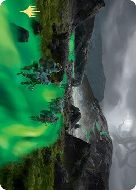 Image for Path to the World Tree Art Card (Gold-Stamped Signature) (50) (Art Series: Kaldheim) - Magic: The Gathering