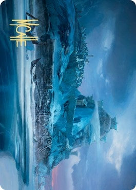 Image for Port of Karfell Art Card (Gold-Stamped Signature) (72) (Art Series: Kaldheim) - Magic: The Gathering