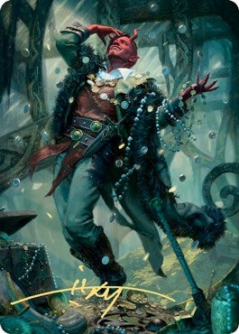 Image for Tibalt, Cosmic Impostor Art Card (Gold-Stamped Signature) (67) (Art Series: Kaldheim) - Magic: The Gathering