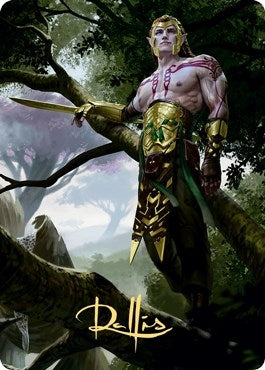 Image for Tyvar Kell Art Card (Gold-Stamped Signature) (53) (Art Series: Kaldheim) - Magic: The Gathering