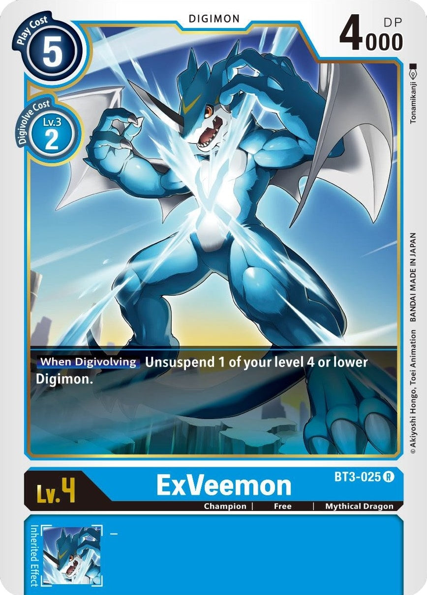 Image for ExVeemon (BT3-025 R) (Release Special Booster 1.5) - Digimon Card Game