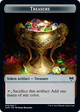 Image for Treasure // Replicated Ring Double-Sided Token (19 // 18) (Kaldheim) - Magic: The Gathering
