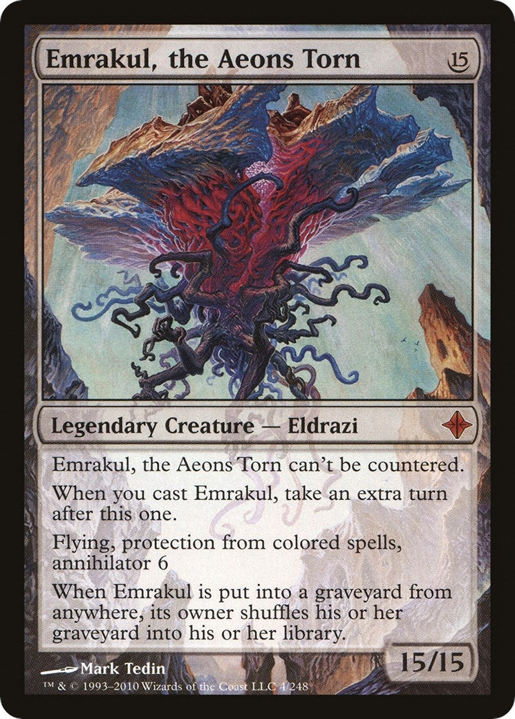 Image for Emrakul, the Aeons Torn (Rise of the Eldrazi) (4) (Oversize Cards) - Magic: The Gathering