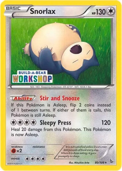 Image for Snorlax - 80/106 (Build-a-Bear Workshop Exclusive) (080/106) (Miscellaneous Cards & Products) - Pokemon