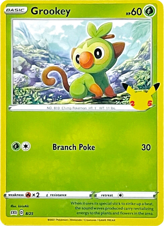 Image for Grookey (008/025) (McDonald's 25th Anniversary Promos) - Pokemon
