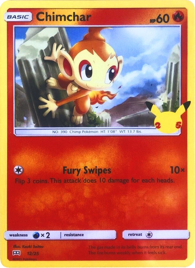 Image for Chimchar (012/025) (McDonald's 25th Anniversary Promos) - Pokemon