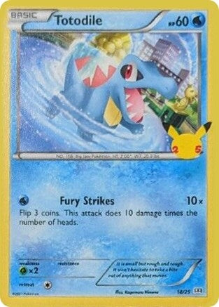 Image for Totodile (018/025) (McDonald's 25th Anniversary Promos) - Pokemon