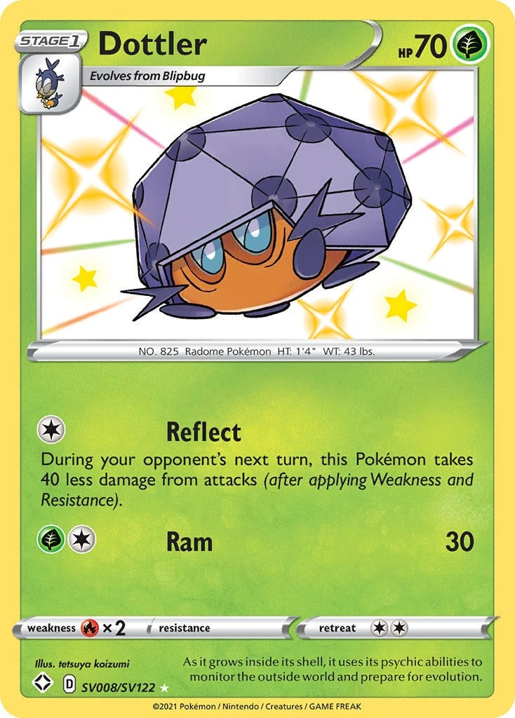 Image for Dottler (SV008/SV122) (Shining Fates: Shiny Vault) - Pokemon