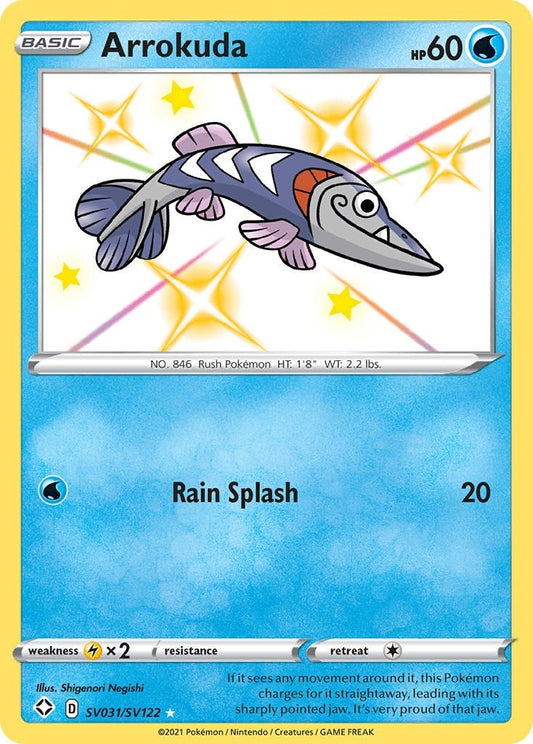 Image for Arrokuda (SV031/SV122) (Shining Fates: Shiny Vault) - Pokemon