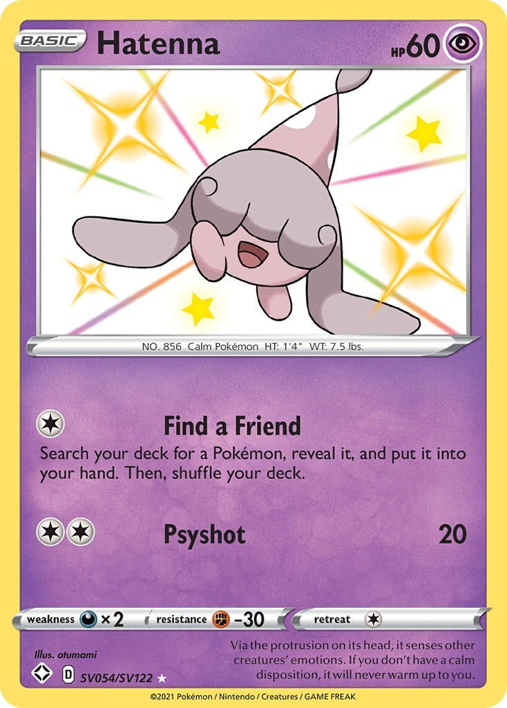 Image for Hatenna (SV054/SV122) (Shining Fates: Shiny Vault) - Pokemon