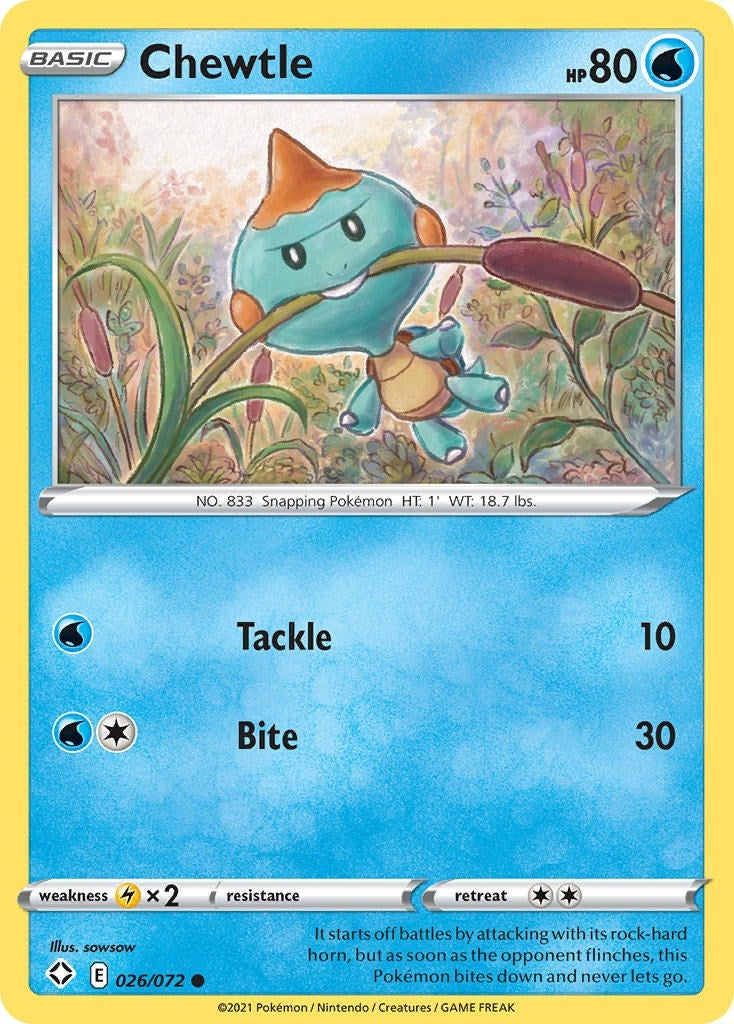 Image for Chewtle (026/072) (Shining Fates) - Pokemon