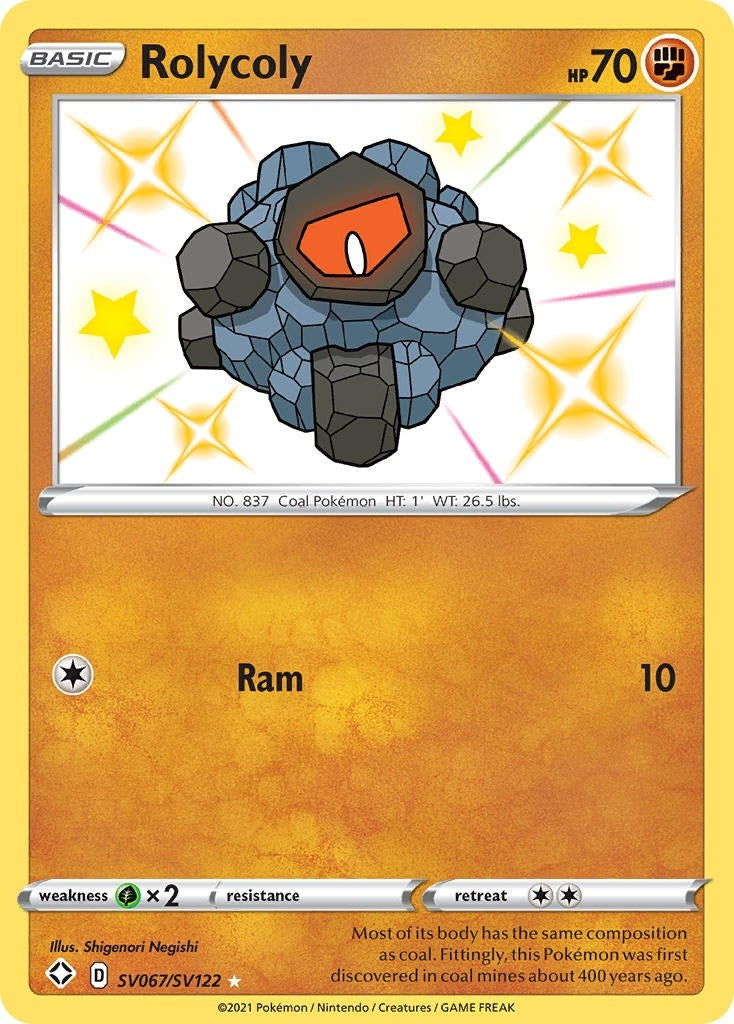 Image for Rolycoly (SV067/SV122) (Shining Fates: Shiny Vault) - Pokemon