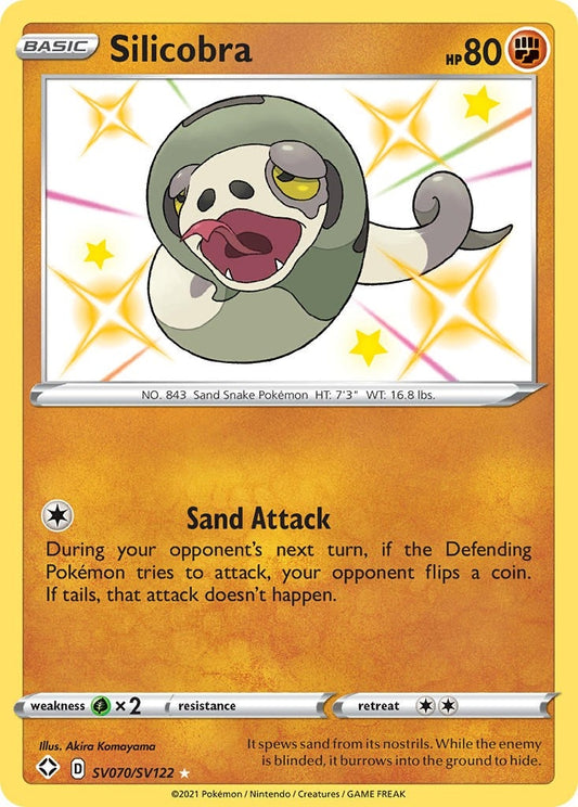 Image for Silicobra (SV070/SV122) (Shining Fates: Shiny Vault) - Pokemon