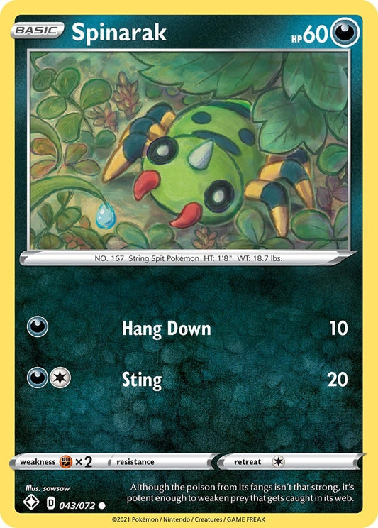 Image for Spinarak (043/072) (Shining Fates) - Pokemon