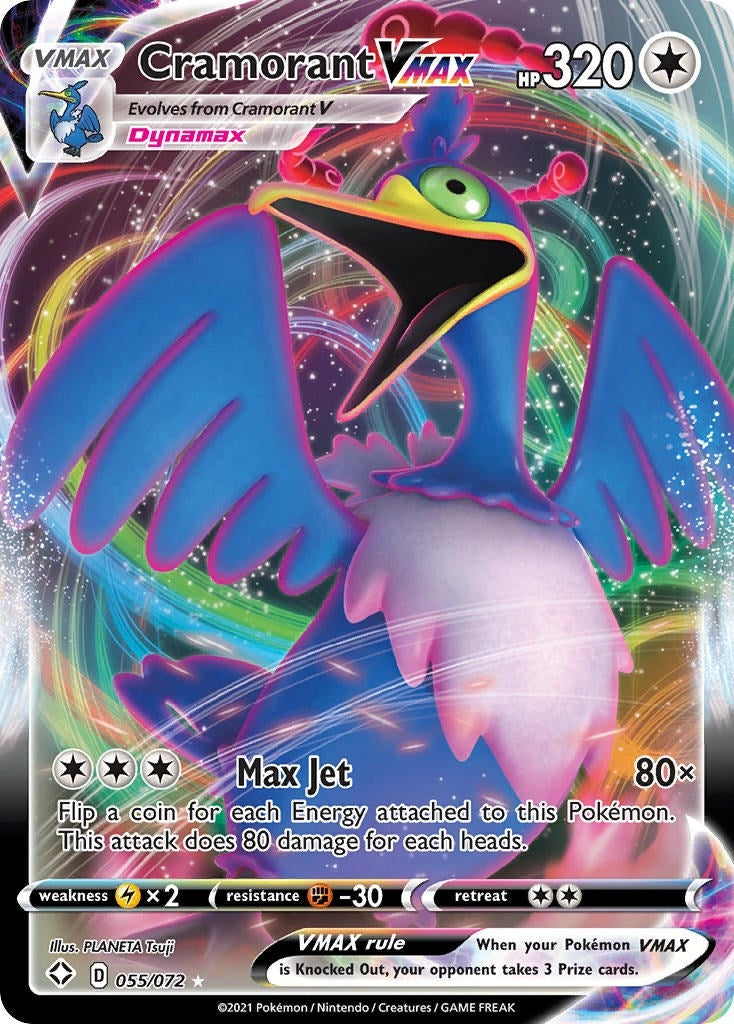 Image for Cramorant VMAX (055/072) (Shining Fates) - Pokemon