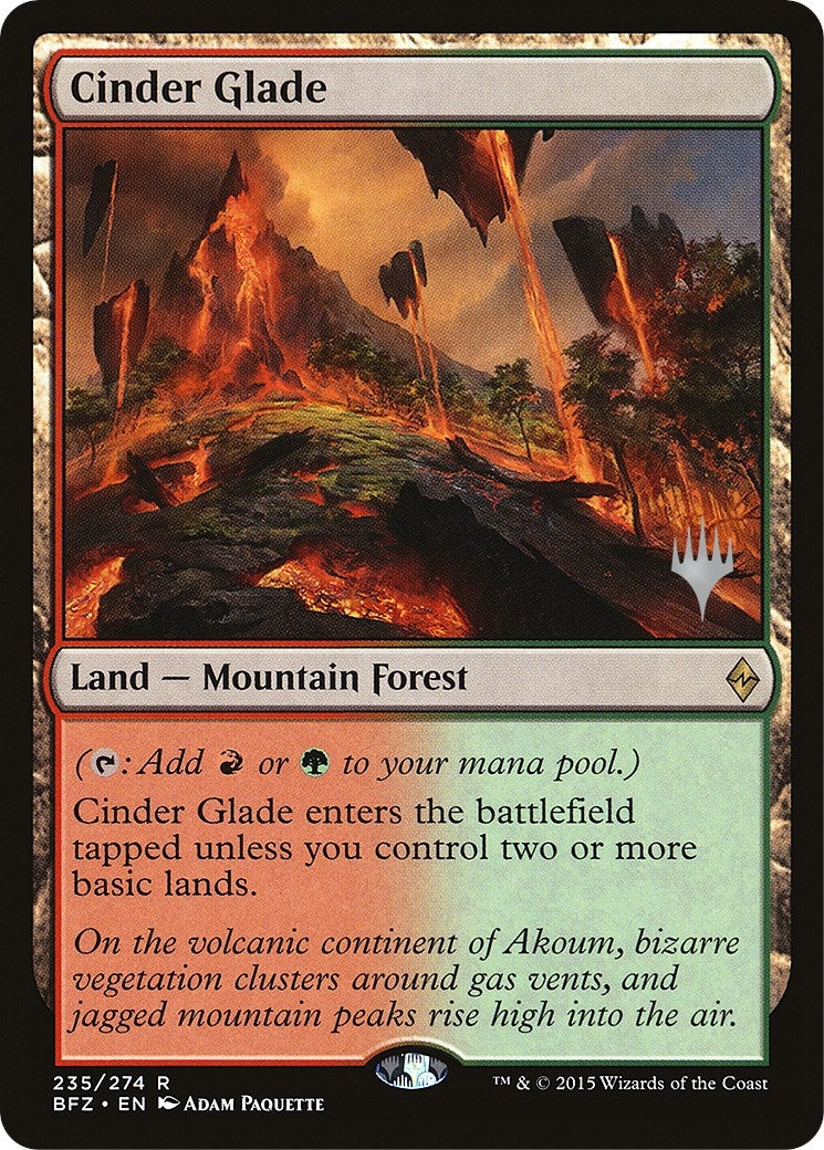 Image for Cinder Glade (235) (Promo Pack: Kaldheim) - Magic: The Gathering