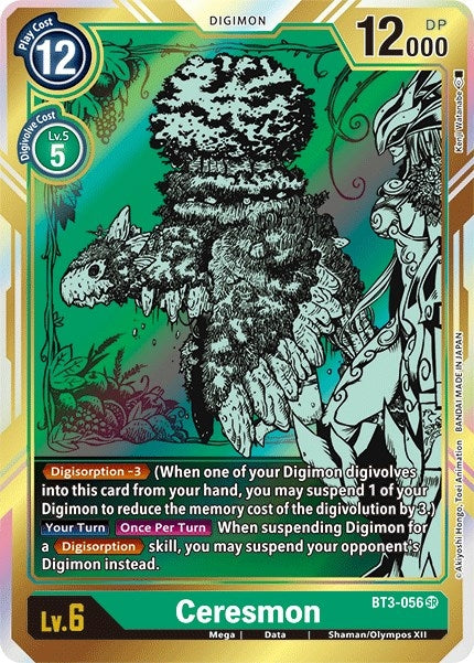 Image for Ceresmon (Alternate Art) (BT3-056 SR) (Release Special Booster 1.5) - Digimon Card Game