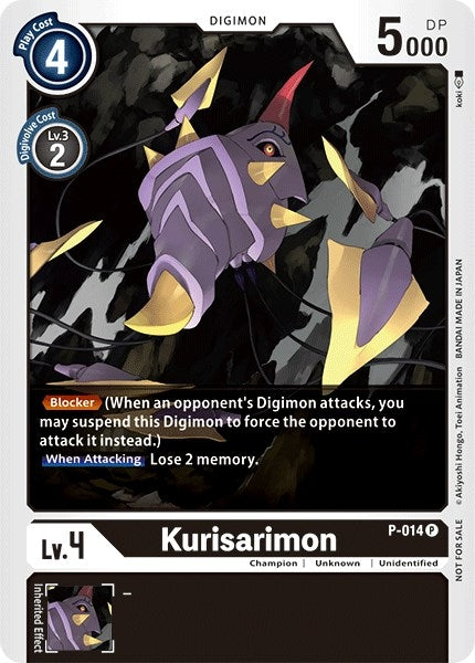 Image for Kurisarimon - P-014 (P-014 P) (Digimon Promotion Cards) - Digimon Card Game